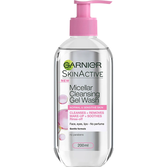 Skin Active Micellar Cleansing Gel Wash, 200 ml Garnier Meikinpoistoaine