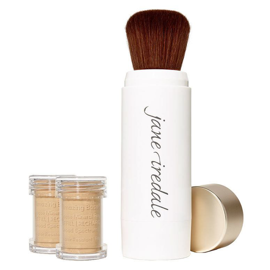 Jane Iredale Amazing Base Refillable Brush 2 x Refills - Warm Sienna