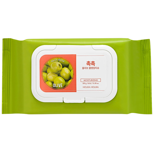 Daily Fresh Olive Cleansing Tissue, Holika Holika Kasvojen puhdistus