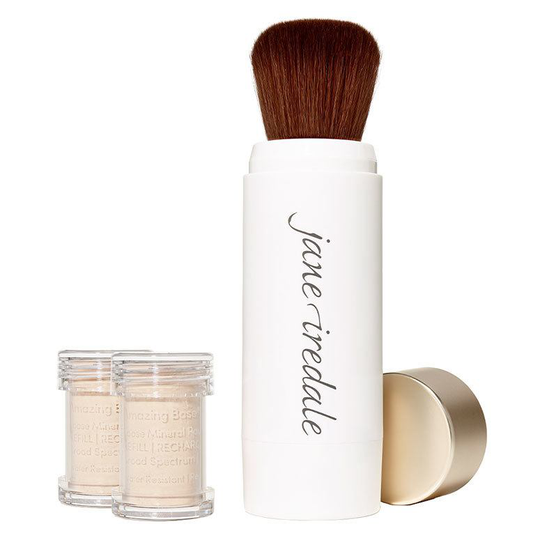 Jane Iredale Amazing Base Refillable Brush 2 x Refills - Ivory