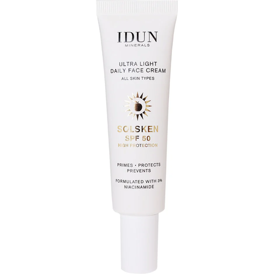 Ultra Light Daily Face Cream Solsken, 30 ml IDUN Minerals Päivävoiteet