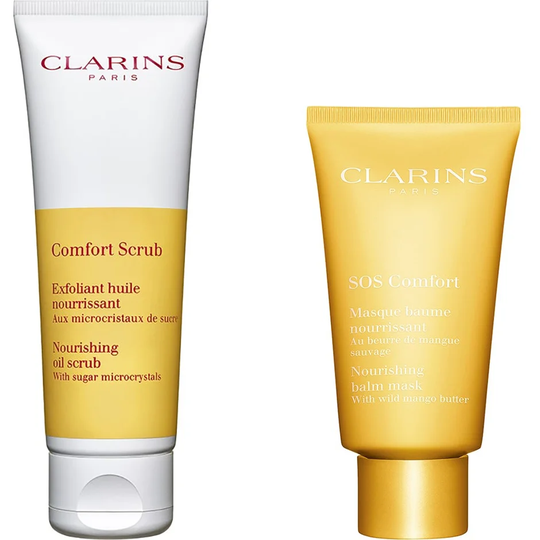 SOS Comfort Scrub & Mask, Clarins Ihonhoito