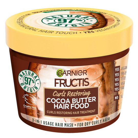 Garnier Fructis Hair Food Mask 390 ml ─ Cocoa Butter