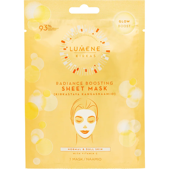 KIRKAS Radiance Boosting Sheet Mask, Lumene Kasvonaamio