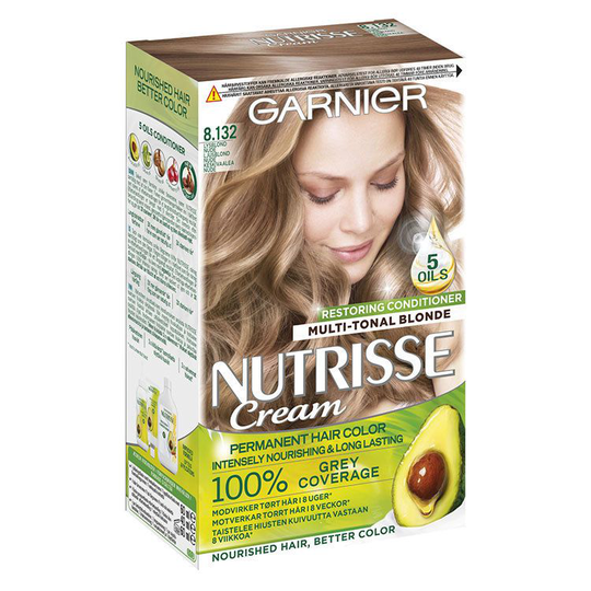 Garnier Nutrisse Cream - 8.132 Nude Medium Blonde