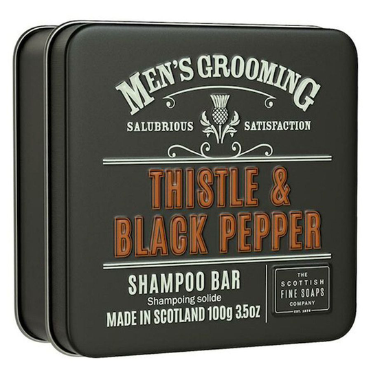 The Scottish Fine Soap Thistle & Black Pepper Shampoo Bar 100 g