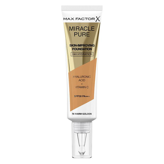 Max Factor Miracle Pure Skin-Improving Foundation 30 ml ─ 76 Warm Golden