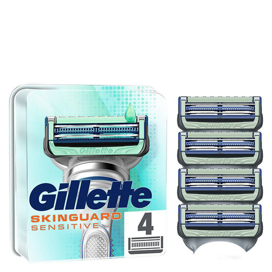 Gillette SkinGuard Sensitive Razor Blade Refills Aloe 4 kpl