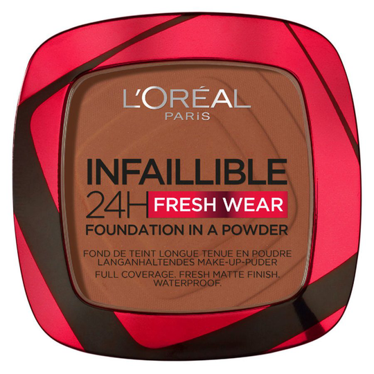 L'Oréal Paris Infaillible 24H Fresh Wear Foundation In A Powder 9 g - 375 Deep Amber