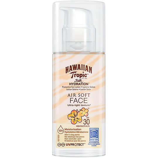 Hawaiian Tropic Silk Hydration Face Sun Lotion SPF30, 50 ml Hawaiian Tropic Aurinkosuoja kasvot