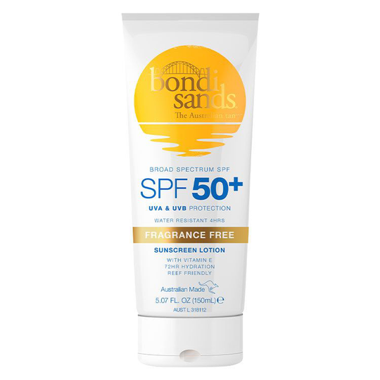 Bondi Sands SPF50+ Fragrance Free Body Sunscreeen Lotion 150ml