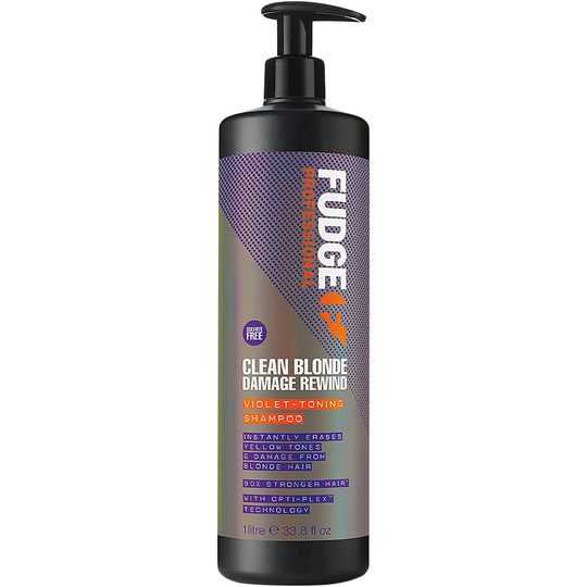 Fudge Clean Blonde Damage Rewind Violet-Toning Shampoo, 1000 ml Fudge Erikoistuotteet hiuksille