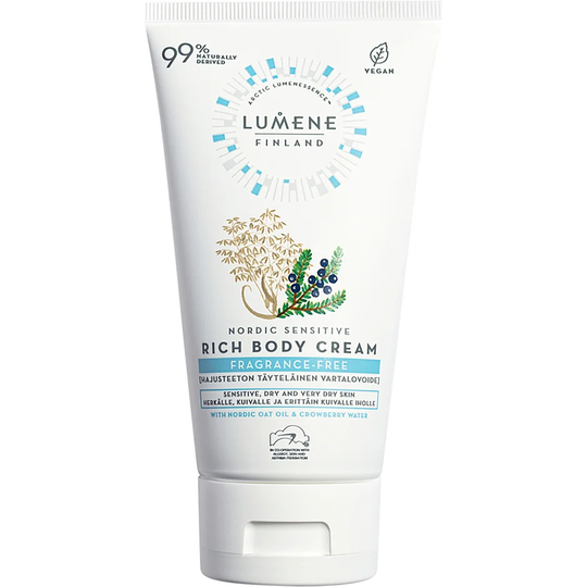 Nordic Sensitive Fragrance-free Rich Body Cream, 150 ml Lumene Vartalovoiteet