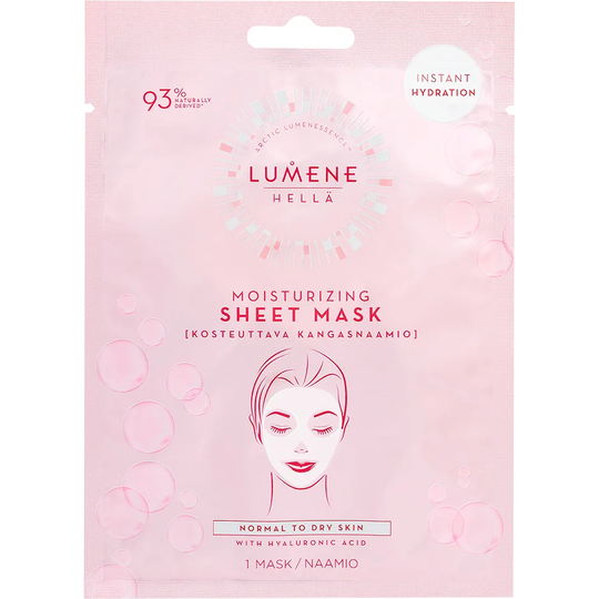 HELLÄ Moisturizing Sheet Mask, Lumene Kasvonaamio