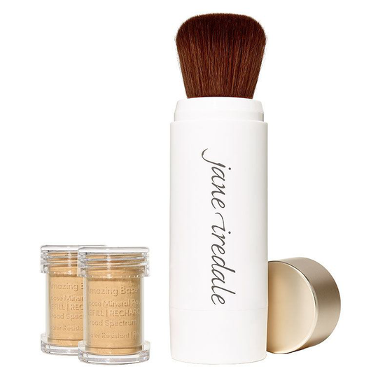 Jane Iredale Amazing Base Refillable Brush 2 x Refills - Golden Glow